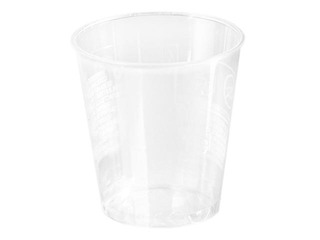 Glāzes plastmasas PS 40 ml, 40 gab., caurspīdīgas