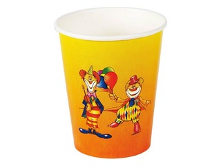 Glāzes papīra Clown, 200ml, 10 gab.