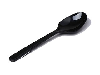 Ēdamkarotes plastmasas, atkārtoti lietojamas, melnas, 50 gab.