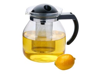 Tējkanna Cromer, stikla ar metāla sietiņu, 1.5L