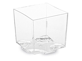 Trauki uzkodām, 4.4x4.4 cm, h-4.3 cm, plastmasas, 20 gab.