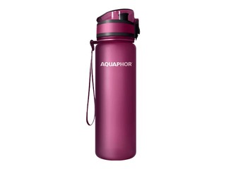 Ūdens pudele ar filtru Aquaphor City, 500ml, rubīnsarkana