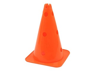 Konuss ar caurumiem sporta treniņiem, 38cm, oranžs