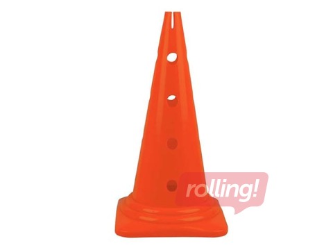 Konuss ar caurumiem sporta treniņiem, 50cm, oranžs