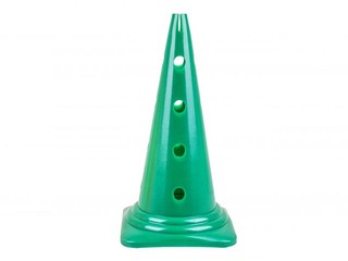 Konuss ar caurumiem sporta treniņiem, 50cm, zaļš