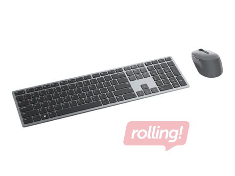 Bezvadu klaviatūras komplekts Dell Premier Multi-Device KM7321W, 2.4 GHz, Bluetooth, US