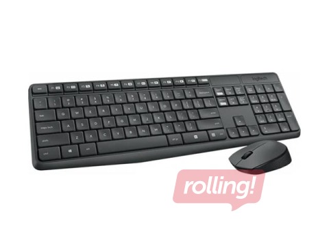 Bezvadu klaviatūras komplekts Logitech MK235, ENG