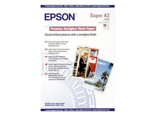Foto papīrs Epson Premium Semigloss, A3+, 255g/m², 20 loksnes