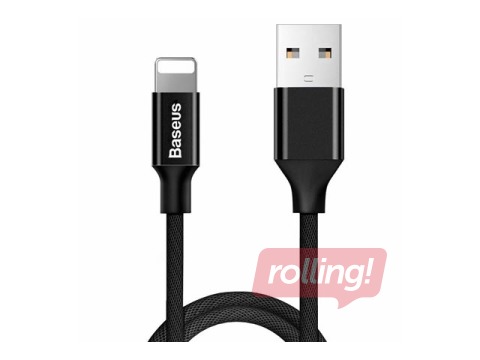 Kabelis Baseus, Yiven, USB Male, 2A, melns, 1.2m