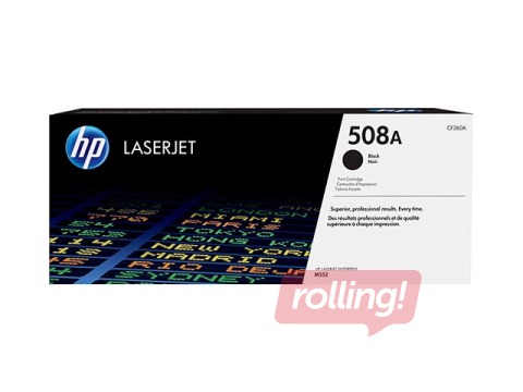 Tonera kasete HP 508A, melna (6000 lpp.)