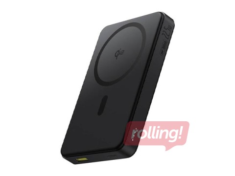 Enerģijas krātuve Baseus, Airpow2, Qi2, 10000mAh, 22.5W, magnētiskā, melna